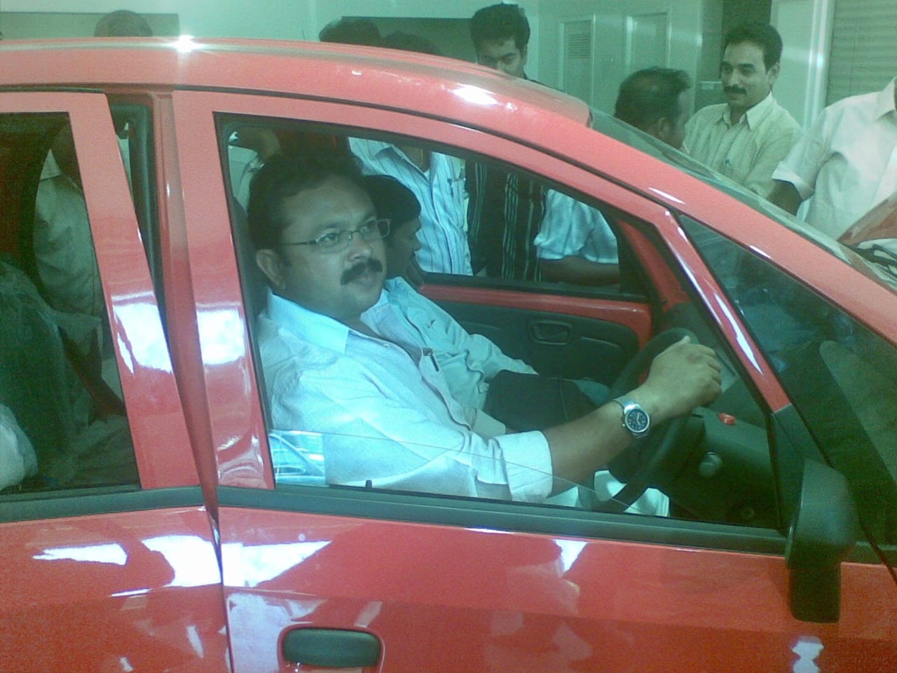 Shaik Sirajuddin during an early business milestone